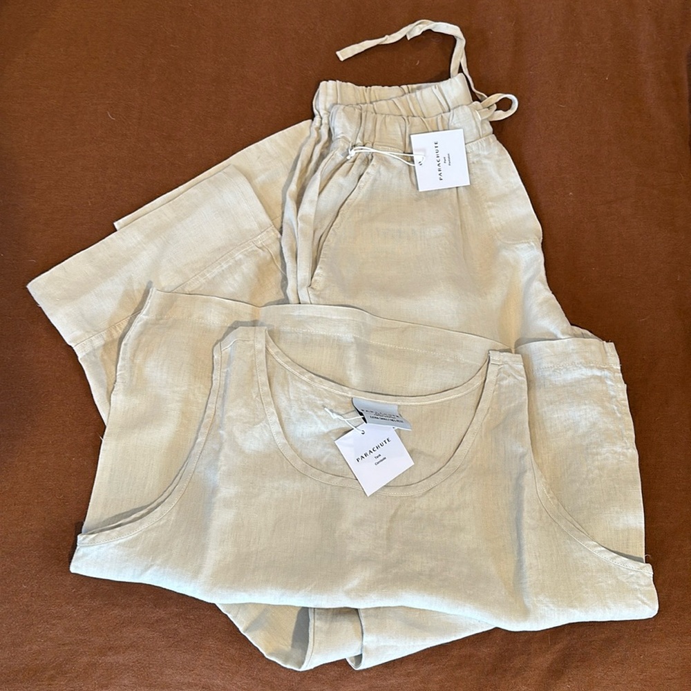 Parachute Linen Pajamas Set Bone XS/S